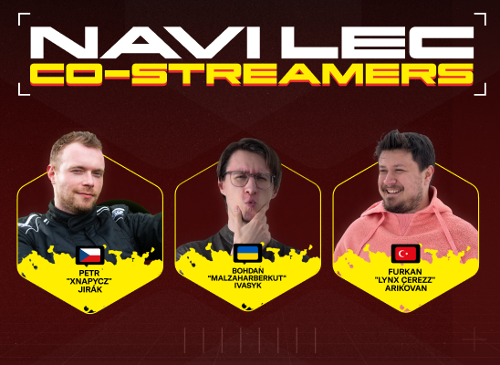 Офіційні стримери NAVI на LEC 2026 Versus